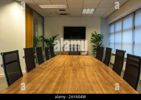 Modernes Interieur mit Sitzungssaal oder Tagungsraum Stockfoto
