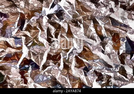 Ein Hintergrundbild in abstraktem Stil mit Brauntönen. Stockfoto