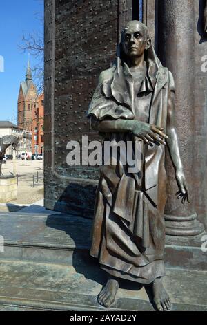 Denkmal für die Göttinger sieben in Hannover Stockfoto