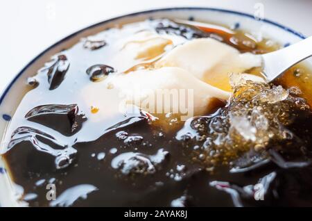 Taiwan-Snacks mit Tofu-Pudding Stockfoto