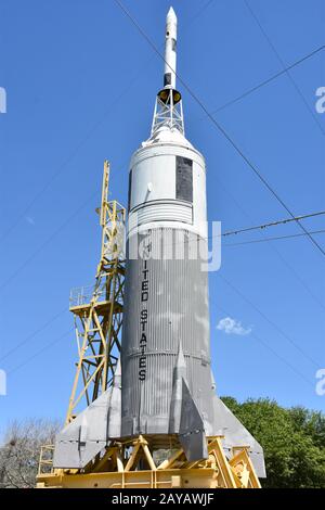 Little Joe II im Rocket Park im Space Center in Houston Texas Stockfoto