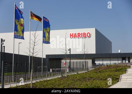 HARIBO - neuer Hauptsitz und Produktionsstandort Stockfoto