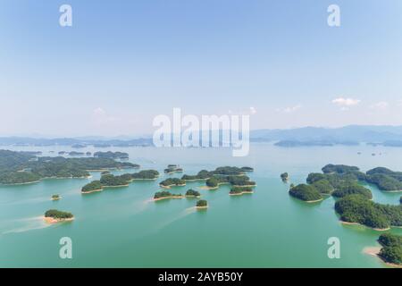 Hangzhou 1000 Island Lake Landschaft Stockfoto