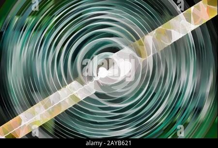 Fraktal Bild: Fancy abstrakte Zeichnung, hellen Hintergrund. Stockfoto