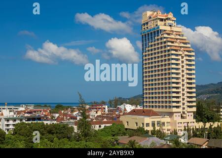 Blick auf Patong. Phuket. Thailand. Stockfoto