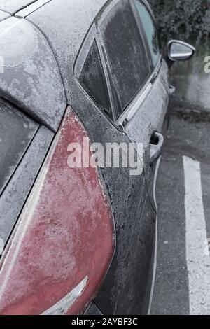 Gefrorene Auto Stockfoto