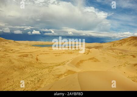 Die Mongolei. Sands Mongol Els, sandige Dünenwüste, Stockfoto