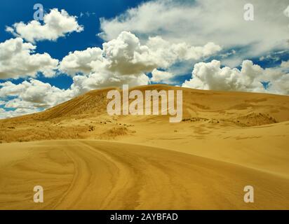 Die Mongolei. Sands Mongol Els, sandige Dünenwüste, Stockfoto