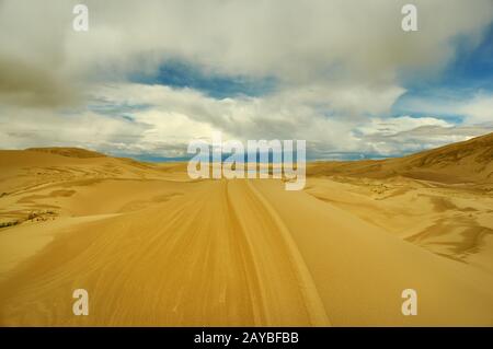 Die Mongolei. Sands Mongol Els, sandige Dünenwüste, Stockfoto