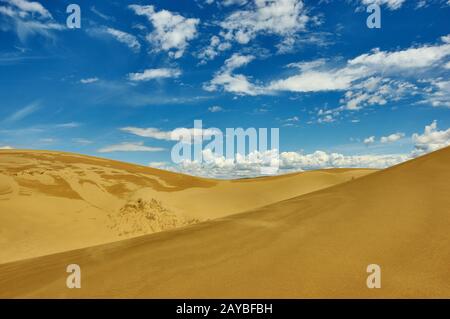 Die Mongolei. Sands Mongol Els, sandige Dünenwüste, Stockfoto