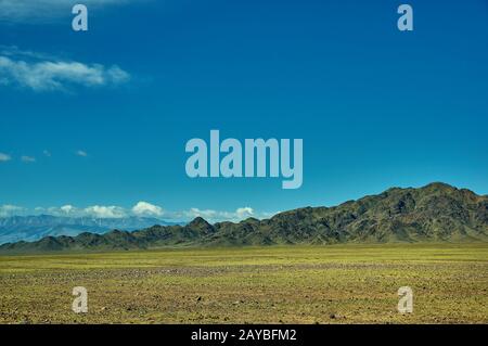 Bergplateau im Gebiet des Flusses Zavkhan Stockfoto