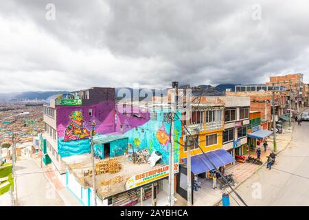 Bogota Stadtansicht des sechsten Bezirks von John Paul Stockfoto