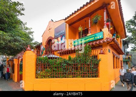 Bogota Stadt typisches kolumbianisches Restaurant im Usaquen-Viertel Stockfoto