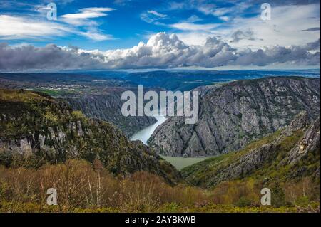 Canyon de Rio Sil in Galicien, Spanien Stockfoto