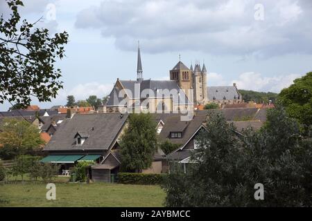 Blick auf Sluis und den Johannes von der baptistischen Kirche Stockfoto