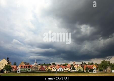 Sulzfeld am Main der Fränkischen Idylle Stockfoto