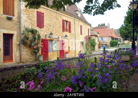 Saint-Pompont in Frankreich Stockfoto