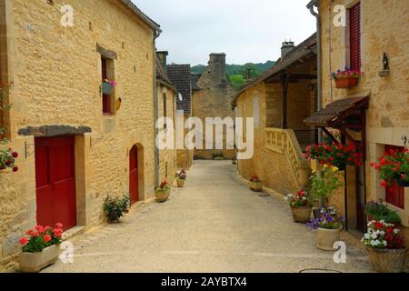 Saint-Pompont in Frankreich Stockfoto