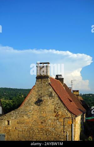 domme in der dordogne, frankreich Stockfoto