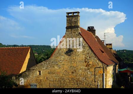 domme in der dordogne, frankreich Stockfoto