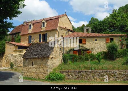 Saint-Pompont in Frankreich Stockfoto