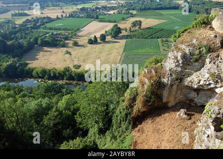 domme in der dordogne, frankreich Stockfoto