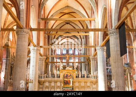 Basilika Santa Maria gloriosa dei Frari in Venedig Stockfoto