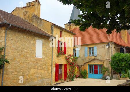 Saint-Pompont in Frankreich Stockfoto