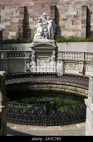 donau-quelle in donau-eschingen Stockfoto