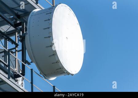 Antenne auf einem Turm an Schockl Berg in Graz. Stockfoto