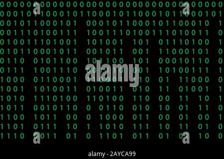 Muster mit binären Code Stockfoto