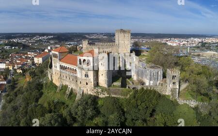 Mittelalterliche Burg in Leiria, Portugal Stockfoto