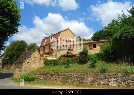 Saint-Pompont in Frankreich Stockfoto