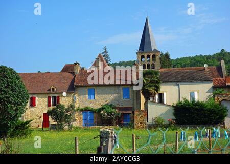 Saint-Pompont in Frankreich Stockfoto