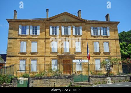 Polizeidienststelle in Sarlat la Canéda Stockfoto