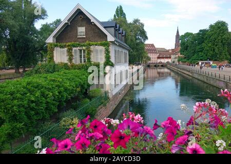 Historische Altstadt von Straßburg Stockfoto