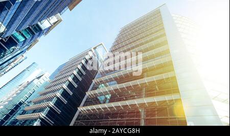 Gängige moderne Business-Wolkenkratzer Stockfoto