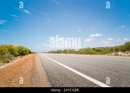 Asphaltstraße in perth Stockfoto