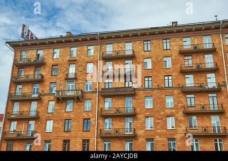 Minsk, weißrussische.stalinistische Empire-Stil. Stockfoto