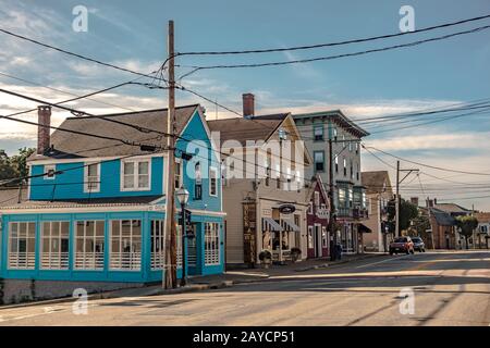 Die Stadt im Osten von greenwich Street Scenes Stockfoto