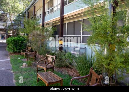 Blockgebäude für australische Schulen in Sydney, Australien Stockfoto