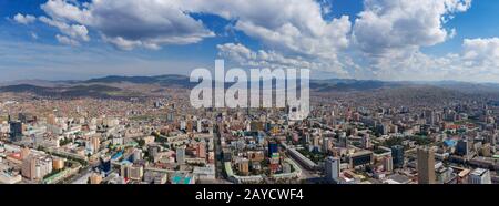 Antenne Panorama von Ulaanbaatar Stockfoto