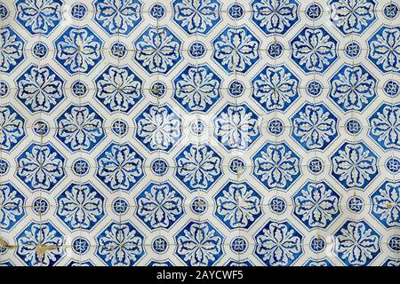 Alte portugal Fliesen Hintergrund Textur Stockfoto