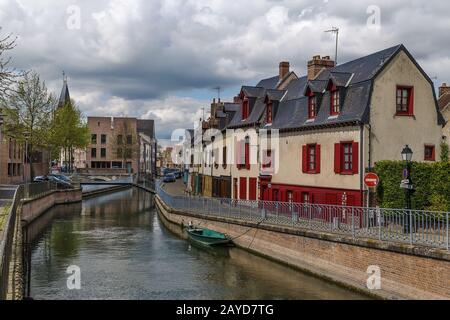 Böschung in Amiens, Frankreich Stockfoto