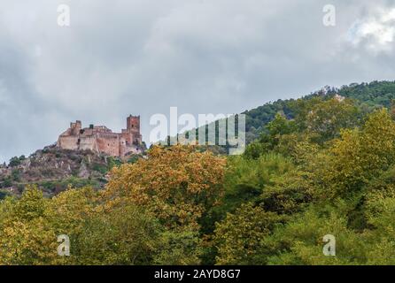 Chateau de Saint-Ulrich, Elsaß, Frankreich Stockfoto