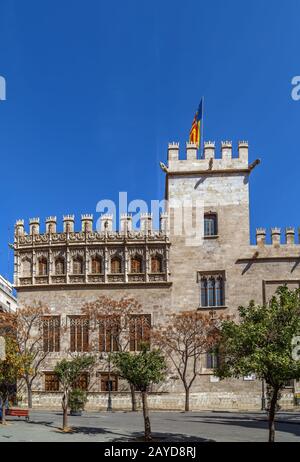 Llotja de la Seda, Valencia, Spanien Stockfoto