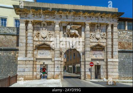 Land Gate, Zadar, Kroatien Stockfoto