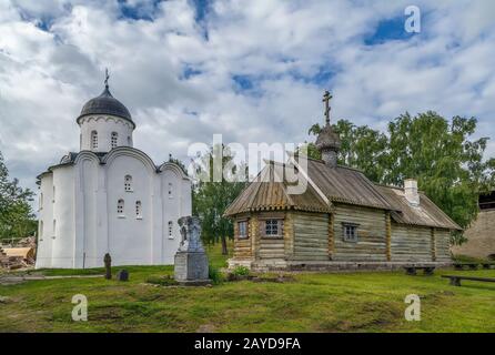 St. George's Church, Staraya Ladoga, Russland Stockfoto