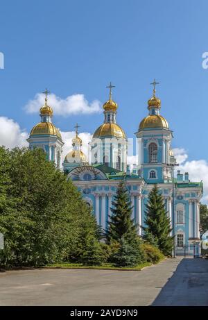 Marinekathedrale St. Nicholas, Sankt Petersburg, Russland Stockfoto