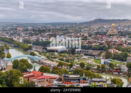 Ansicht von Tiflis (Tbilissi), Georgien Stockfoto